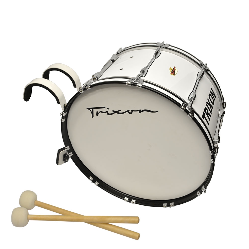 Trixon Pro Marching Bass Drum 28x14 white